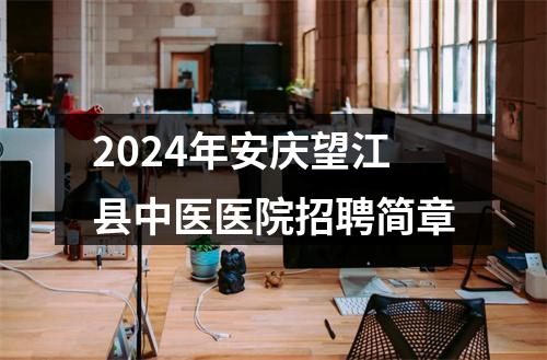 2024年安庆望江县中医医院招聘简章 图片