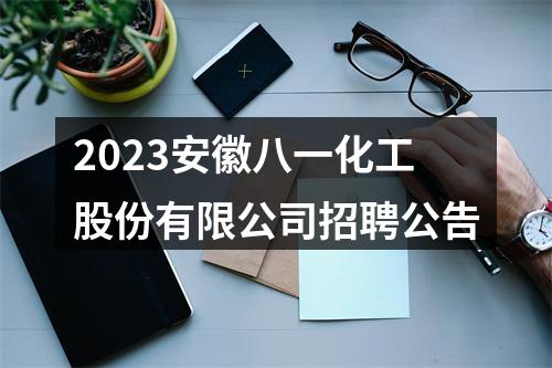 2023安徽八一化工股份有限公司招聘公告 图片